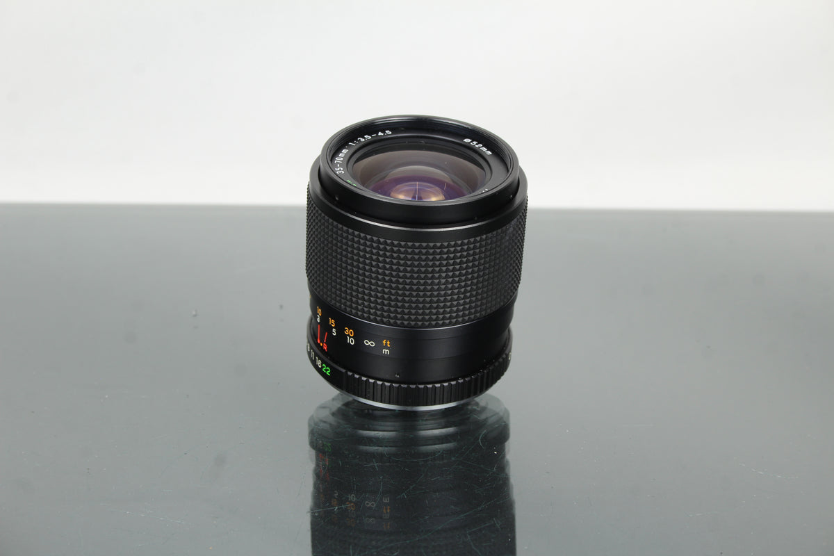 Lente Yashica MC ZOOM 35-70MM 1:3.5-4.5 (<tc>Contax</tc>/montura Yashica)