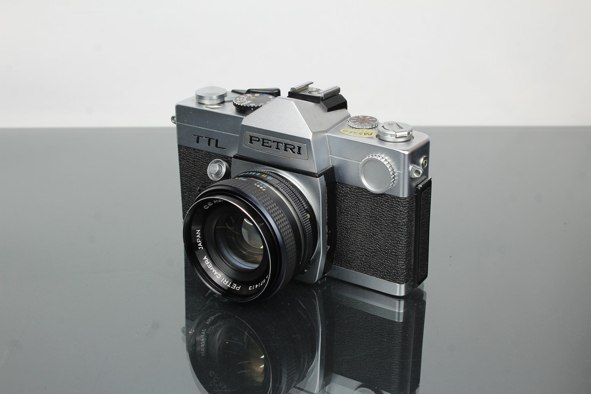 Petri TTL + 55mm 1.8 lente Petri