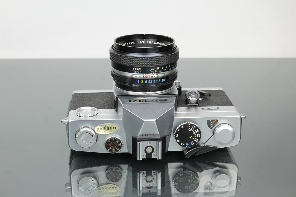 Petri TTL + 55mm 1.8 lente Petri