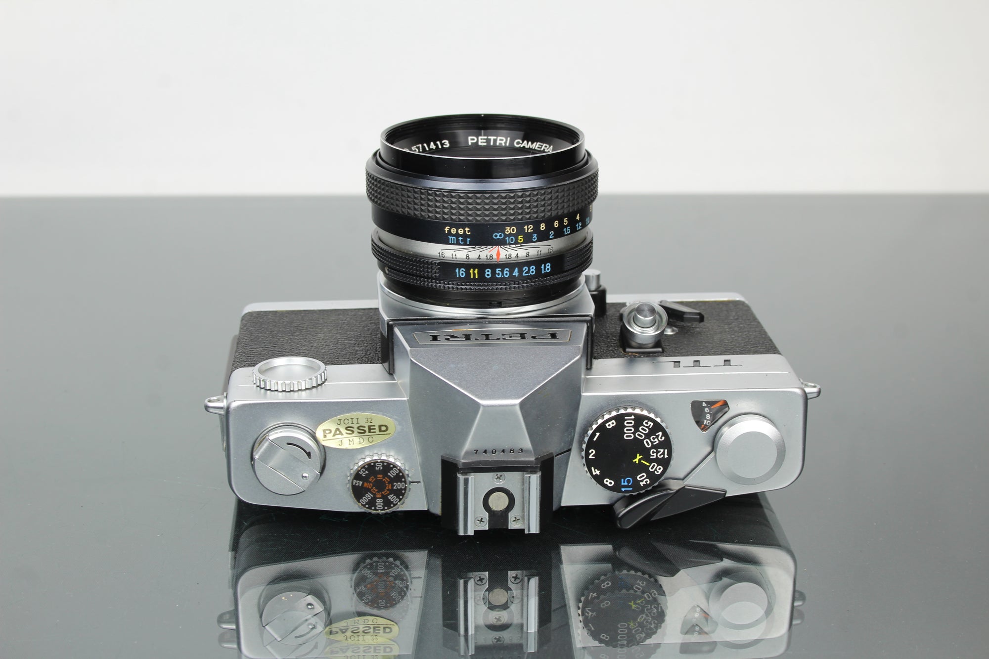 Petri TTL + 55mm 1.8 lente Petri