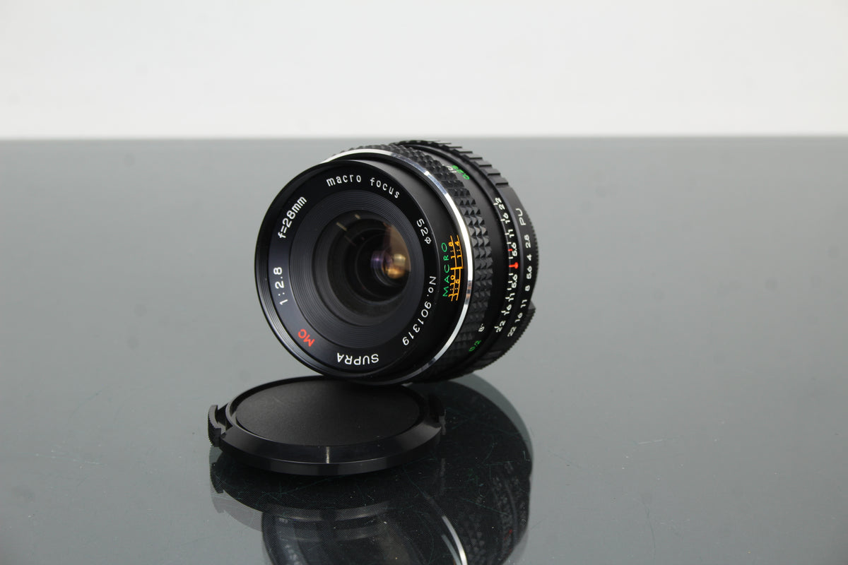 Supra MC 1:2.8 F=28mm Lente Macro de Enfoque Manual (Montura Desconocida)