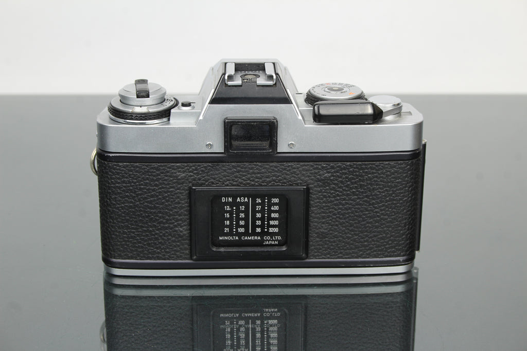 Minolta XG-M + lente Minolta MD Rokkor 45mm 1:2