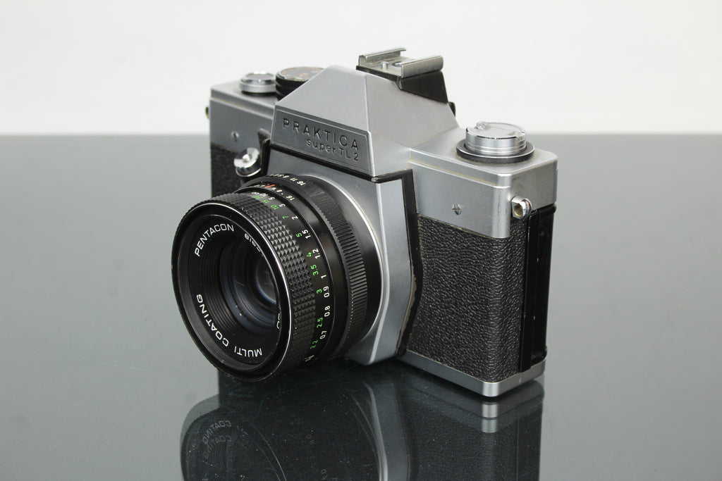 <tc>Praktica</tc> super TL2 + lente Pentacon eléctrica 50mm 1.8 M42