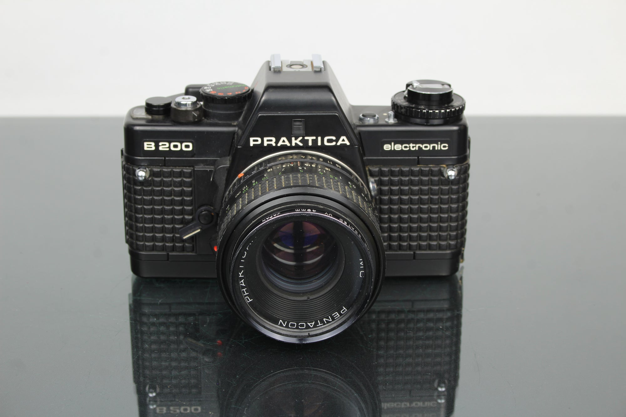<tc>Praktica</tc> B200 electrónico +  <tc>Praktica</tc>r 50mm 1.8 lente