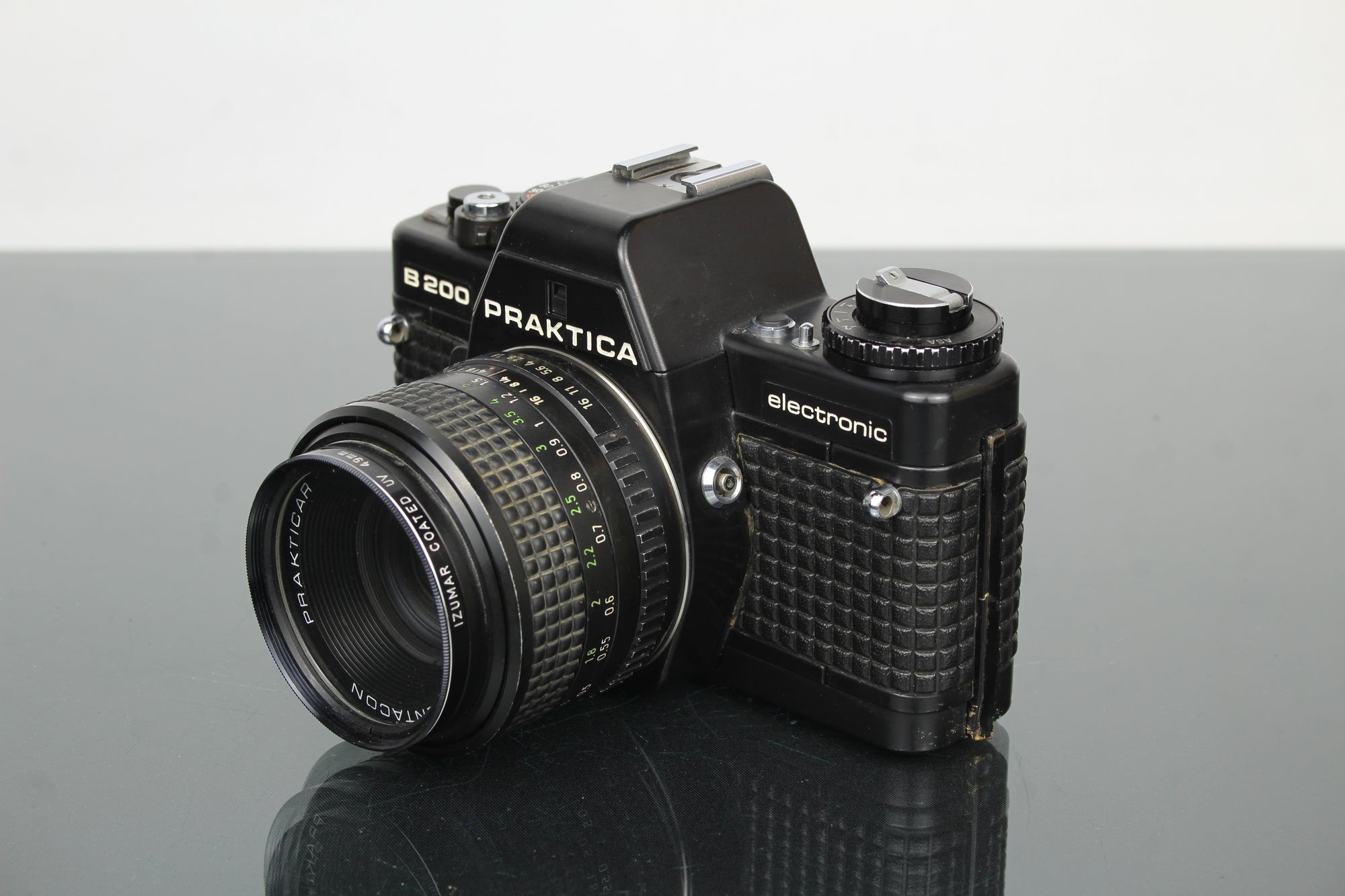 <tc>Praktica</tc> B200 electrónico +  <tc>Praktica</tc>r 50mm 1.8 lente