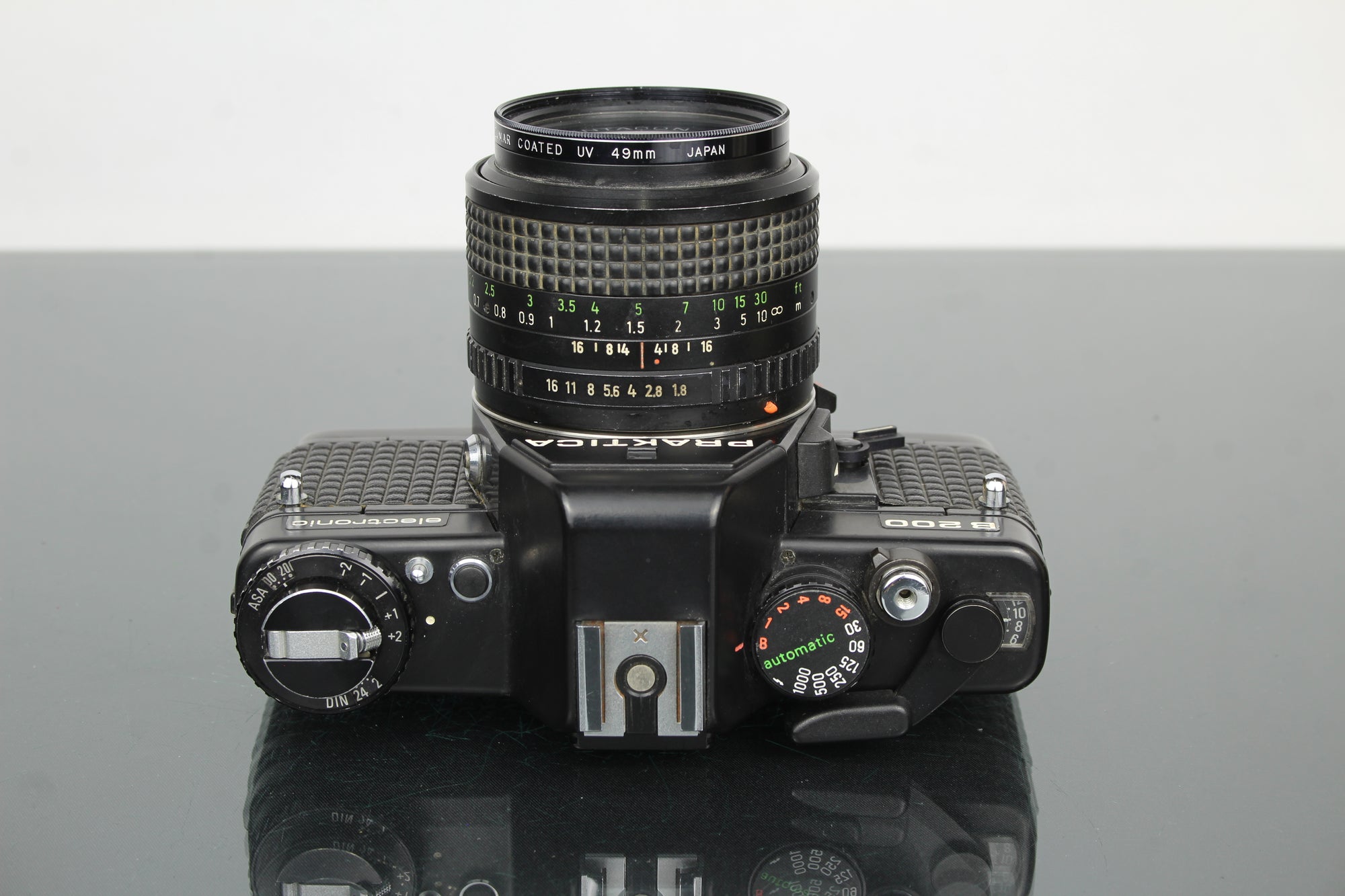 <tc>Praktica</tc> B200 electrónico +  <tc>Praktica</tc>r 50mm 1.8 lente