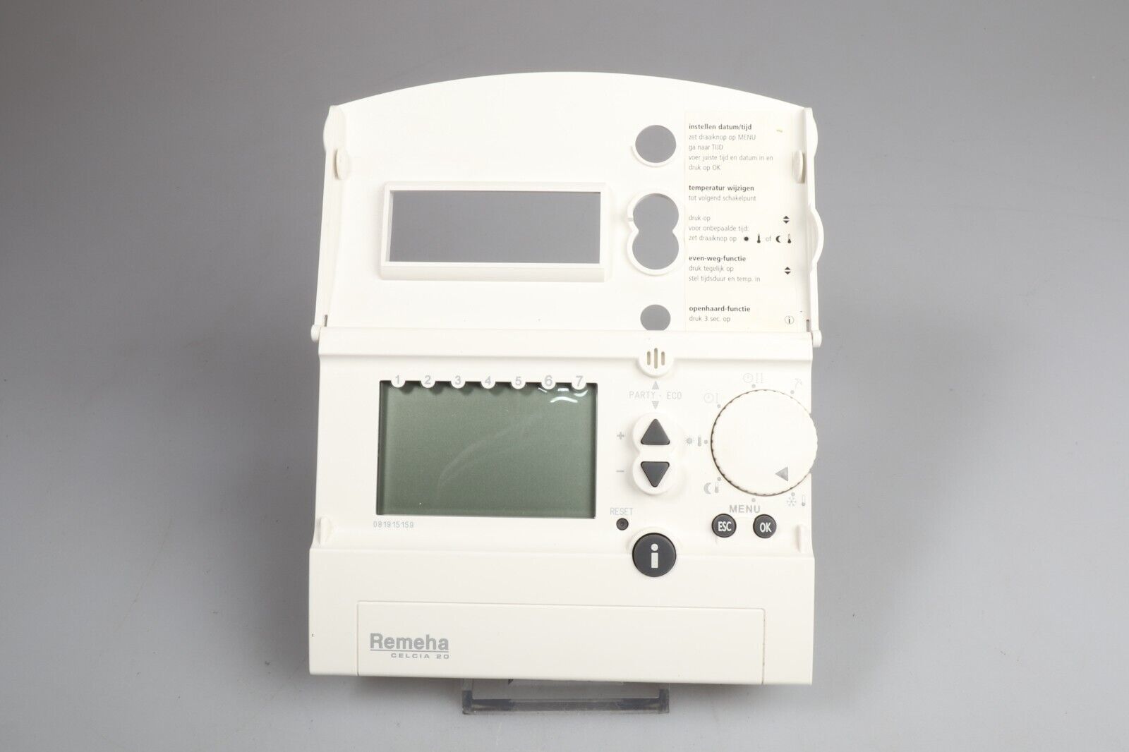 Remeha Celcia 20 | Clock Thermostat - Dutch|Thrift